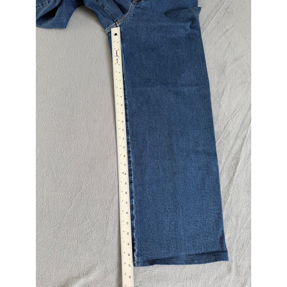 Madewell Emmett Wide-Leg Jeans Indigo Blue High Rise Size 28 Barrel - Picture 11 of 11
